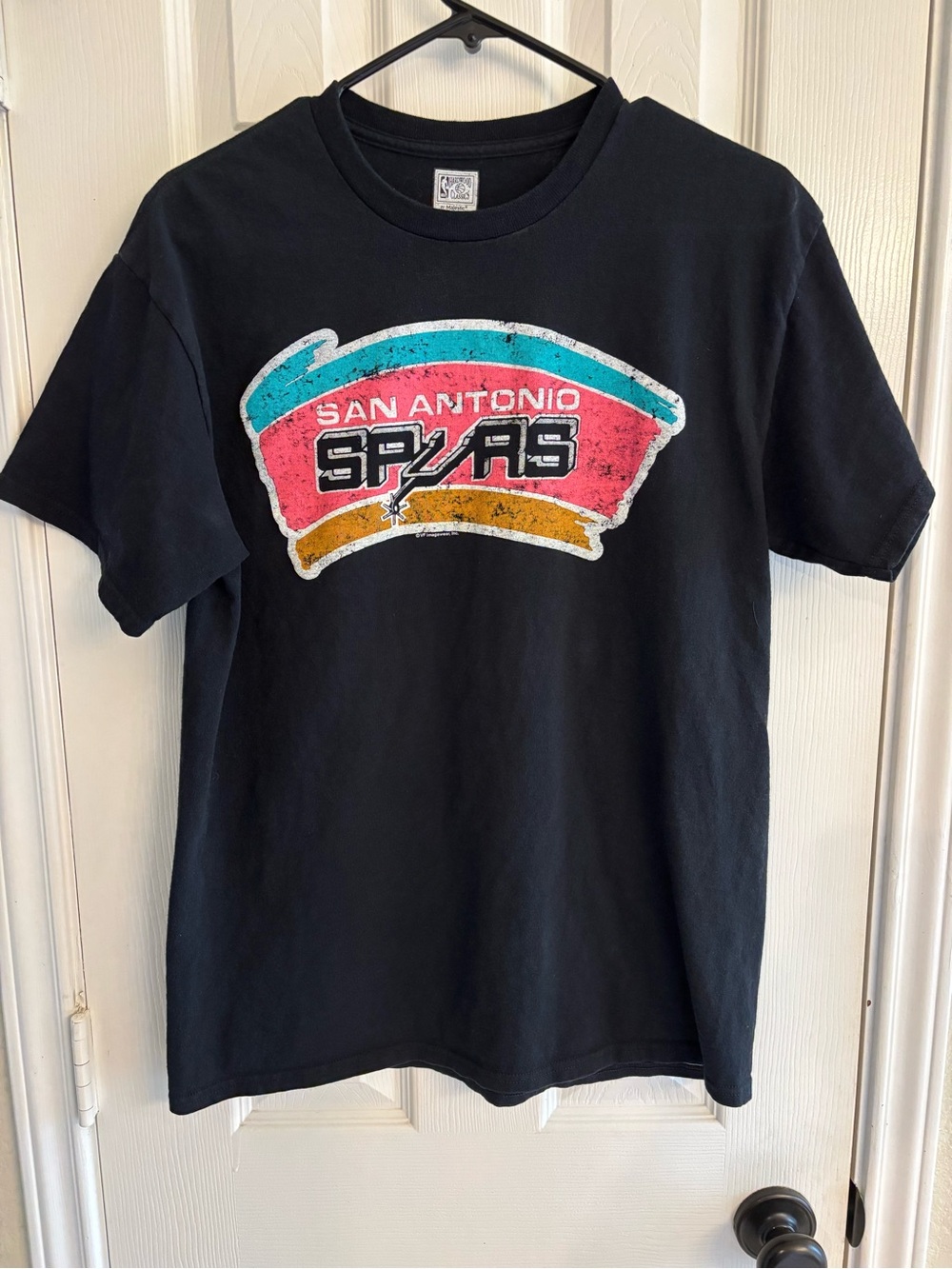 Vintage Hardwood Classics San Antonio Spurs T Shirt Men’s Medium NBA